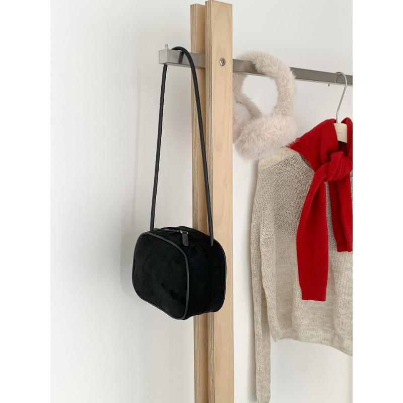 Осень и зима замшевая сумка-тофу блок нишевый дизайн маленькая квадратная сумка новая женская сумка через плечо