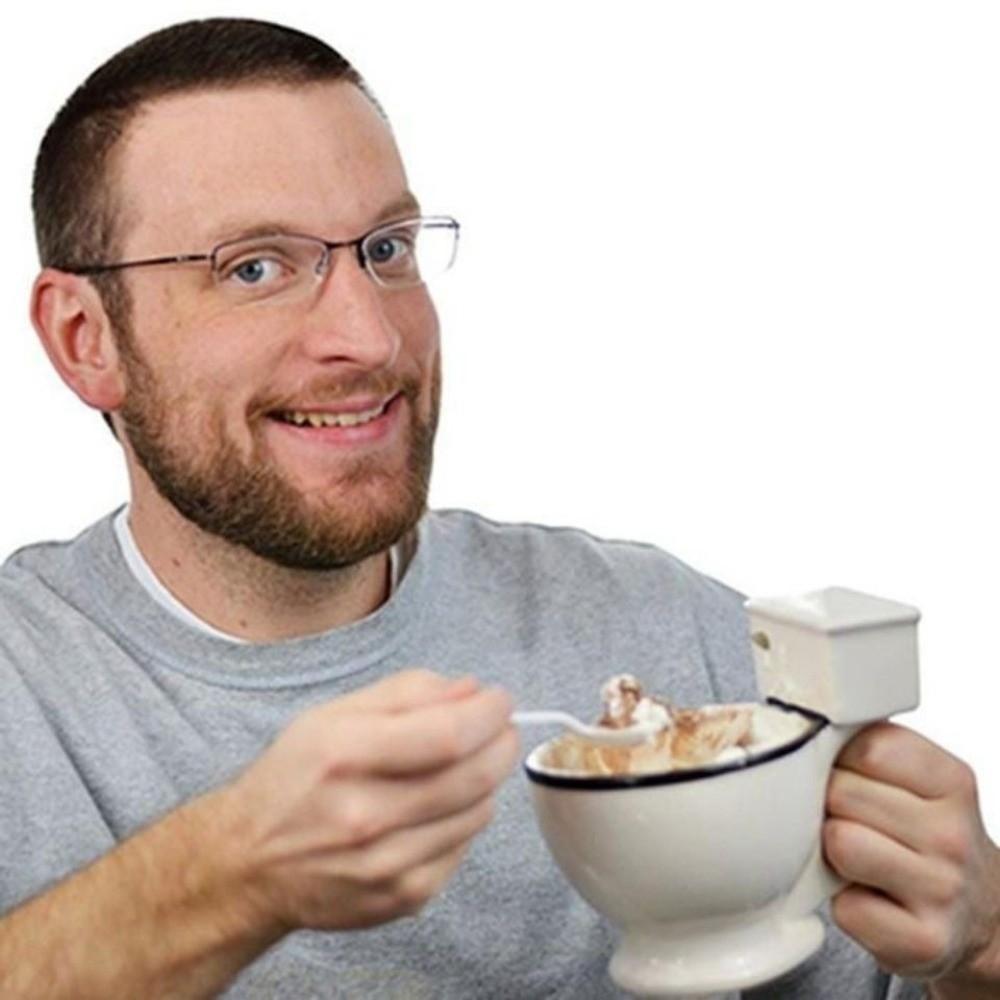 Смешная кружка для туалетной воды Минималистичная чашка для молока Модная чашка-какашка Подарок на день рождения