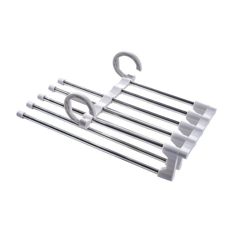Telescopic Multi-layer Pants Hanger - Folding Magic Clips for Wardrobe Storage
