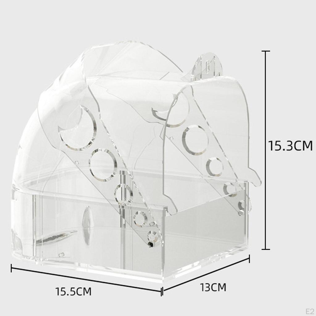 Большой ящик для ванны для птиц, ванна для купания с попугаем в клетке, просторная ванна с птичьей клеткой для кореллы Conure