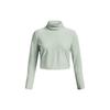 Solid Color Crew Neck Long Sleeve T-Shirt Women Tops Green 1375417-592