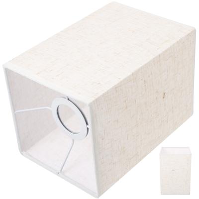 Абажур Напольный Замена Складка Рустик Декор Нейтральный Дом Бежевые Оттенки Абажур Лен Квадратный Прямоугольный