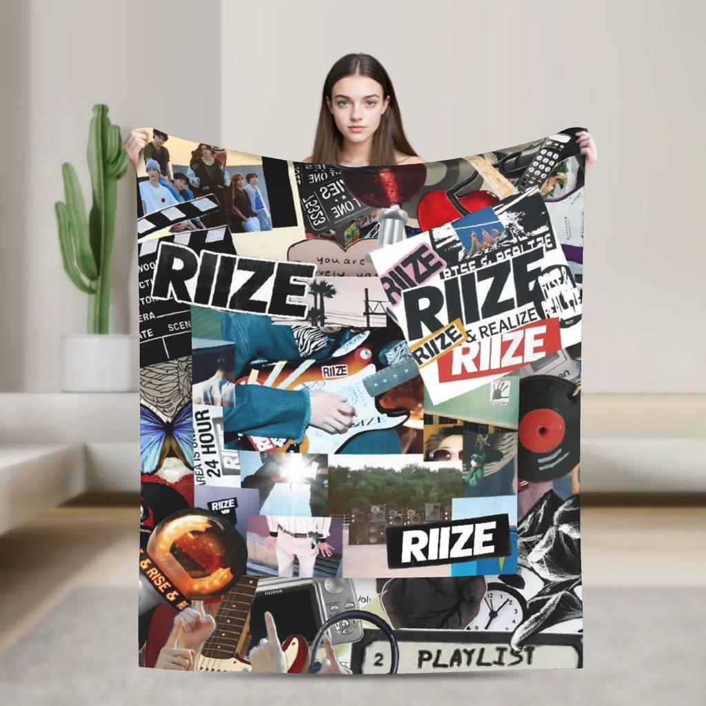 Мягкое Теплое Одеяло Дорожное Офисное RIIZING SOHEE Riize KPOP Плед Фланелевое Покрывало Для Улицы Модное Покрывало На Диван Кровать