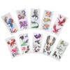 Набор из 10 шт. временных тату-наклеек с животными для макияжа тела, водостойкие наклейки для женщин
