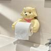 Yousheng Мультяшный дизайн щенка Салфетница с нескользящей поверхностью Легкая установка Подставка для хранения салфеток Декоративное украшение Аксессуары для ванной