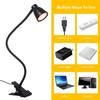 1Pc LEDs Table Desk Lamp Reading Beside Light Clamp  Lighting Fixture USB Powered