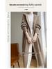 Women's Hooded Over-the-Knee Wool Knitted Cardigan - Thick, Loose, Buttonless Outerwear for Autumn/Winter