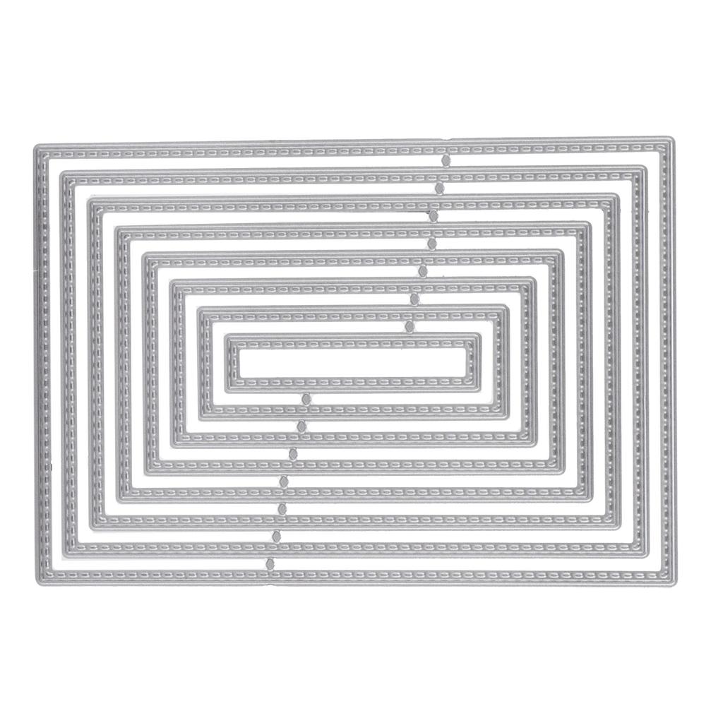 Diecut Carbon Steel Embossing Cutting Die Template Rectangular Sewing Thread Carving Mould