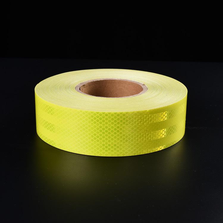 Reflective Film Roll: Waterproof, Adhesive-Backed Strips for Night Traffic Safety and Warning Markings.