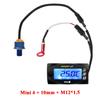 Мотоциклетный МИНИ 4 ДВОЙНОЙ ТЕМПЕРАТУРНЫЙ ИЗМЕРИТЕЛЬ датчик температуры масла температура цилиндра напряжение время Для cb500x nmax125 XMAX250 300