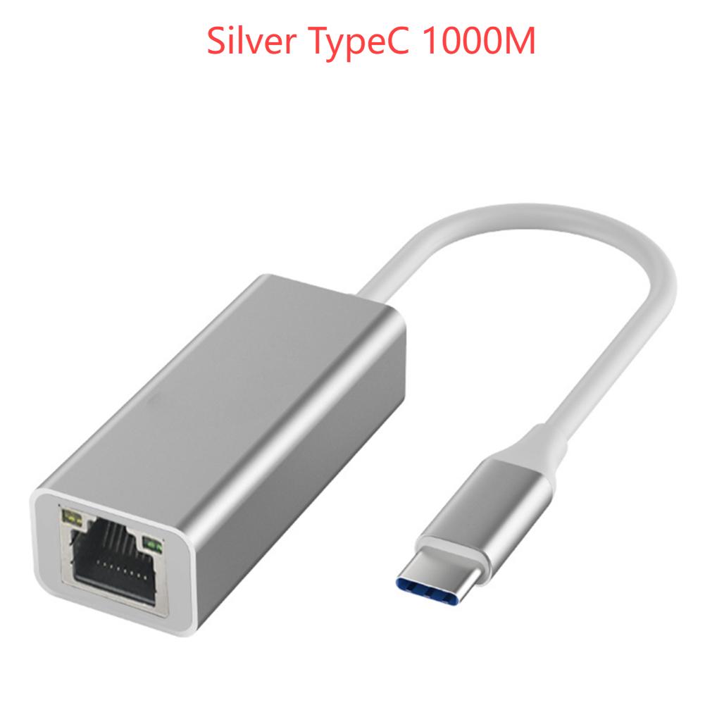 Адаптер Ethernet USB Type C 1000/100 Мбит/с USB к RJ45 Lan для Xiaomi Mi Box Nintendo Switch Сетевая карта Ноутбук ПК Windows