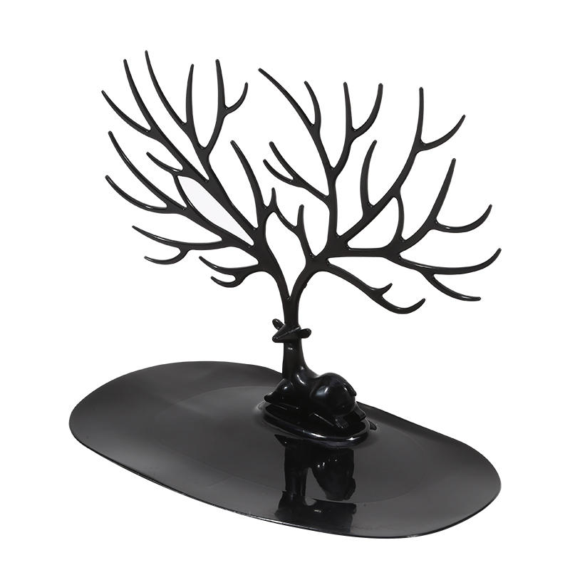 Jewelry Rack Antlers Earrings Necklaces Rings Display Bracelet Deer Jewelry Organizer Cases Stand Tray Tree Gifts For Women