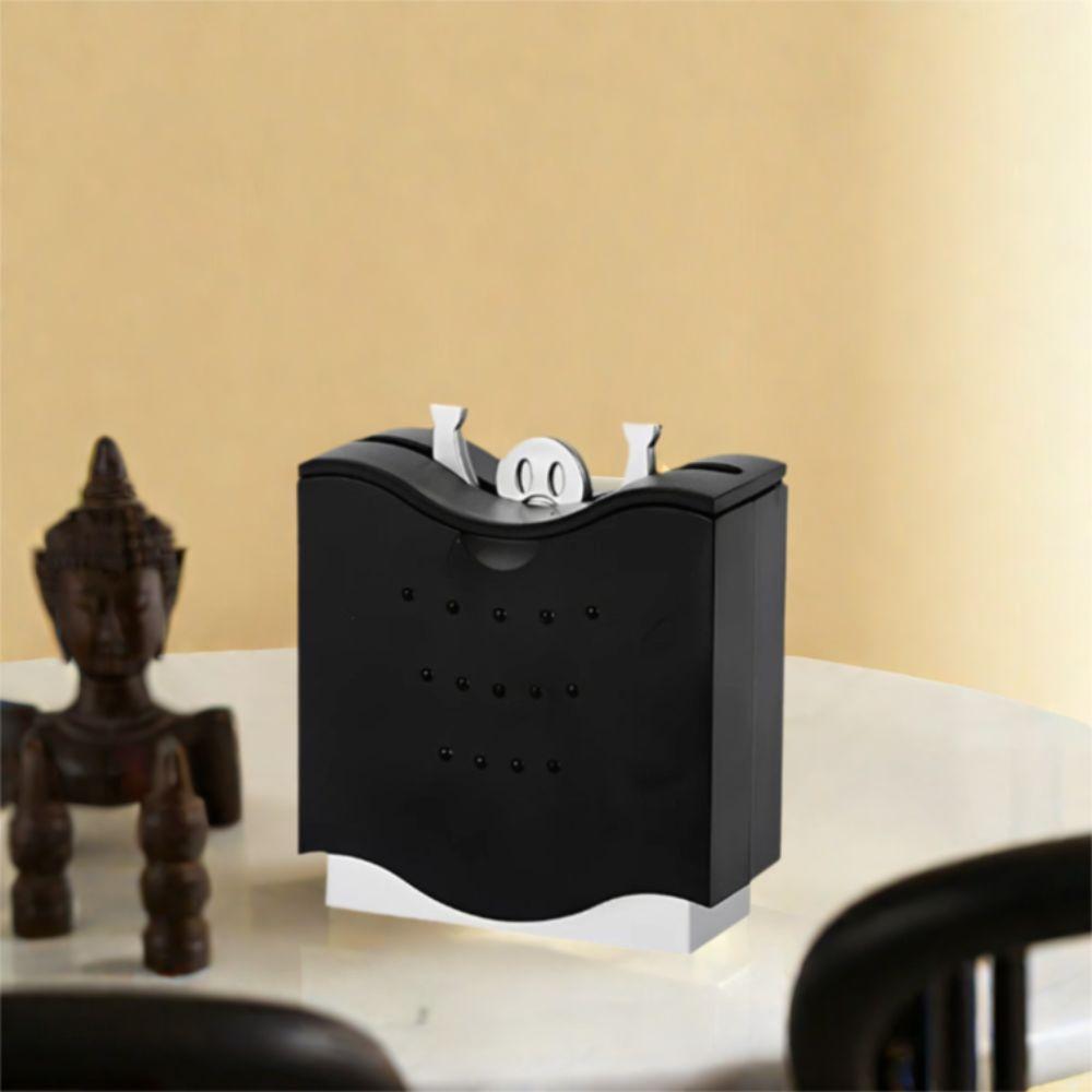 Semi-automatic Toothpick Holder Black Toothpick Box Hercules Toothpicks Dispenser  Living Room