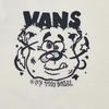 Vans Парные Топы с коротким рукавом Уличный стиль Круглый вырез Повседневные Футболки Унисекс VN0012R6C9F