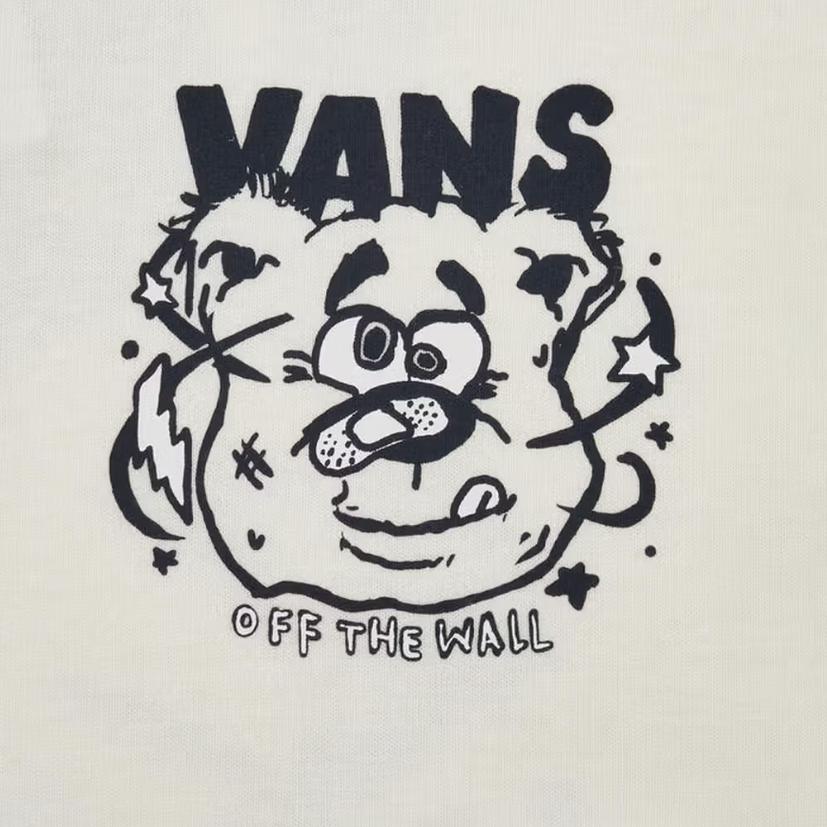 Vans Парные Топы с коротким рукавом Уличный стиль Круглый вырез Повседневные Футболки Унисекс VN0012R6C9F