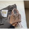 Niche Design Handbag Bag Women's Rivet Decoration Shell Bag Pu Commuter Shoulder Crossbody Bags