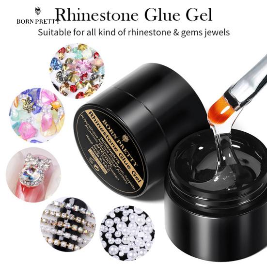 5 г Клей для дизайна ногтей Сильные ингредиенты Быстросохнущий Липкость Безопасный длительный эффект Паста для ювелирных изделий Протирание Бесплатно Стразы Ювелирные изделия Клей для дизайна ногтей