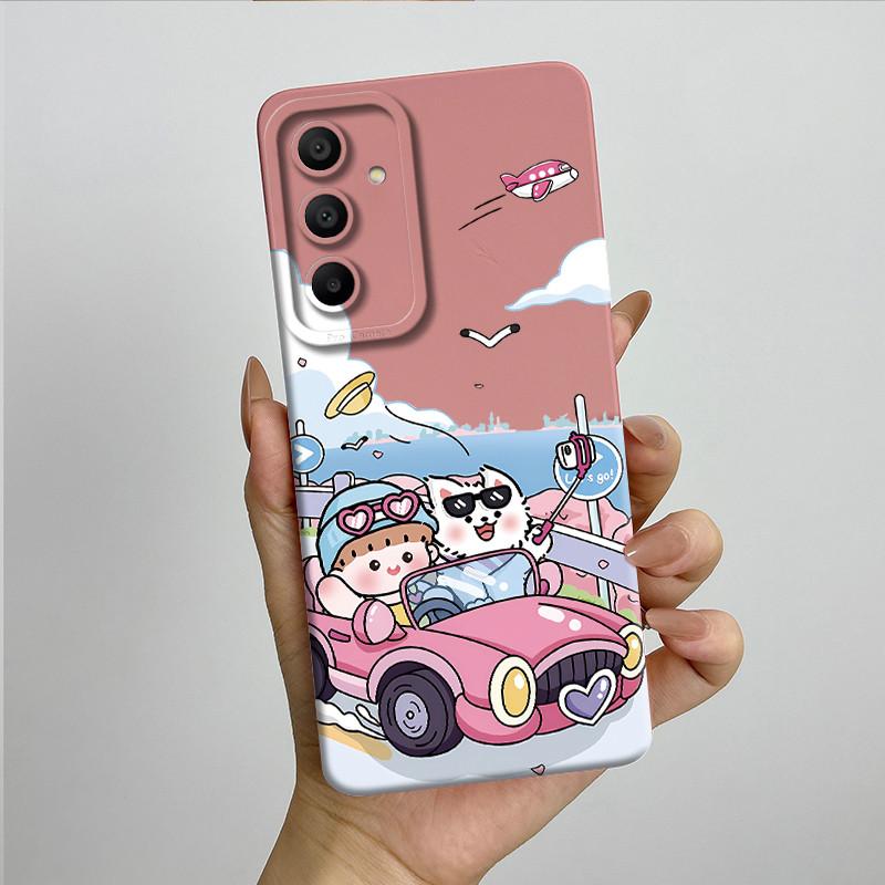 Sweet Soft Phone Case for Samsung Galaxy A15 A155 A156 4G 5G Fashion Cool Painted Cases Protection Back Cover Accessories Casing