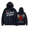 Anuel AA Rhlm 2 Real Hasta La Muerte Худи с сердцем Мужские Женские Мода Ретро Жилет-толстовка Повседневная Толстовка из флиса Оверсайз