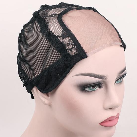 Women Wig Cap Adjustable U-shaped Lace Wig Cap Breathable Reusable Washable Non-Slip Invisible Elastic Mesh Cap