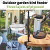 Садовая подвесная кормушка для птиц, автоматическая кормушка для колибри, установленная на открытом воздухе