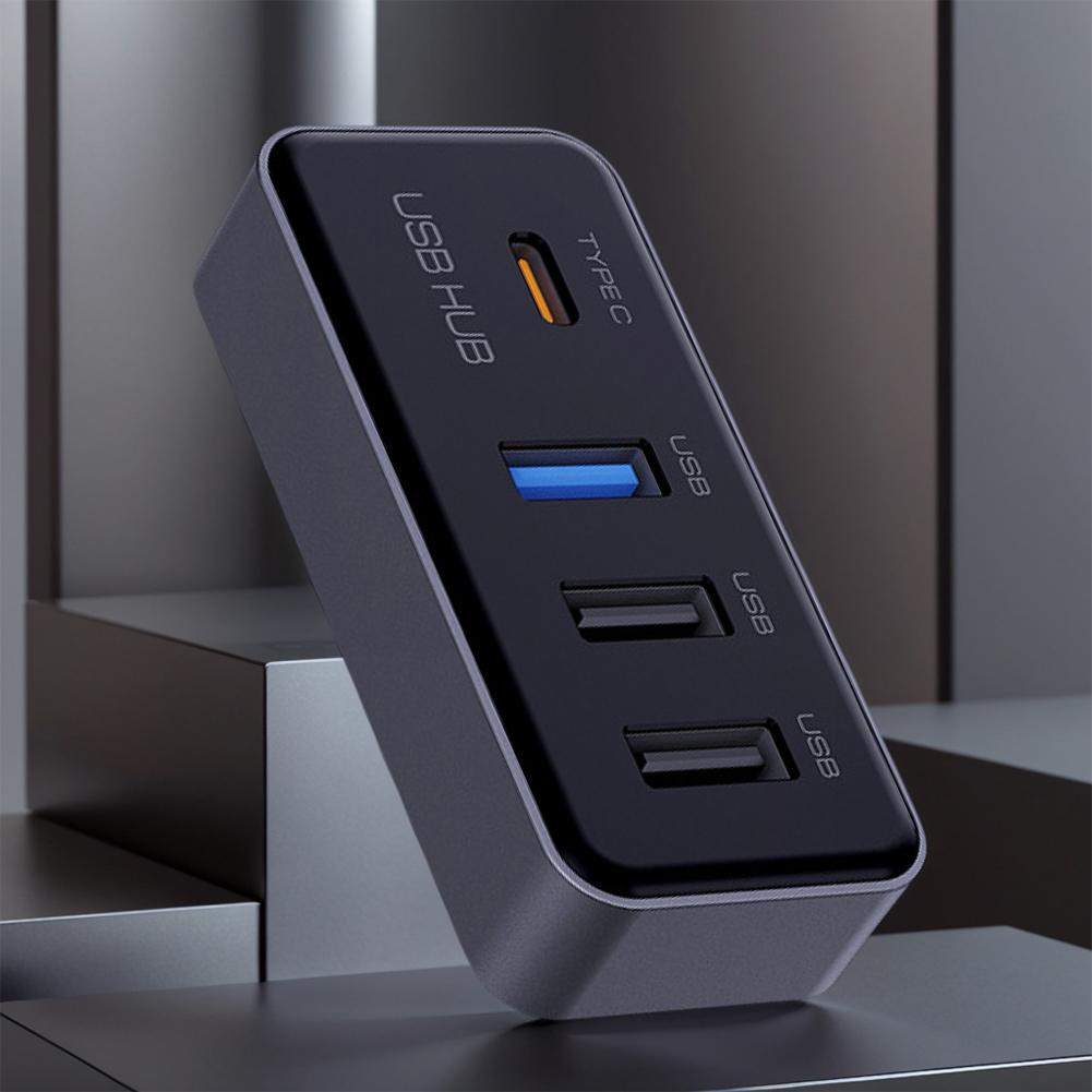 4-in-1 Multi Port Glove Box USB Hub Expansion Dock USB Adapter for Tesla Model 3 Model Y Car Accessories