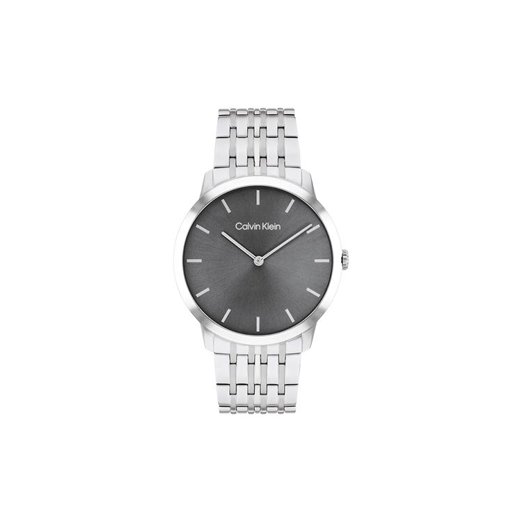 Calvin Klein Кварцевые часы Стальной браслет Серый циферблат Мужские часы 25300006