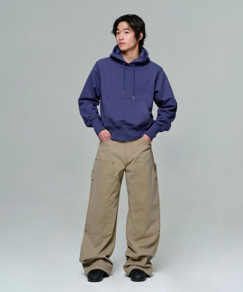 ERA Men Wide Carpenter Pants - Khaki Beige