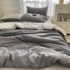 Nordic Bed Linen 100% Cotton Bedding Set with Sheet Duvet Cover Pillowcase Single Couple Bedsheet King Queen Double Twin Size