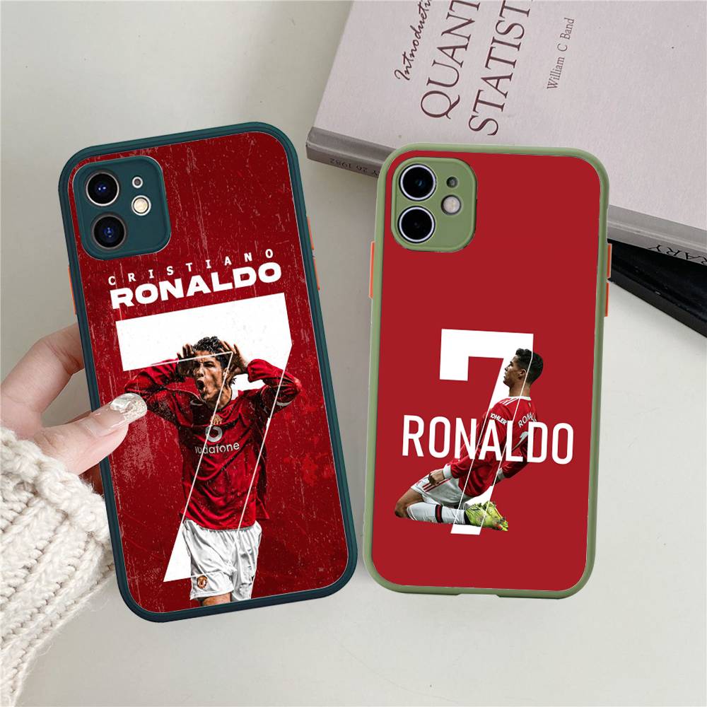 Известные Футболисты C-CR7 Для Силиконового Матового Чехла на Телефон Для iPhone 16 Pro Max 15 14 13 12 11 X XS MAX