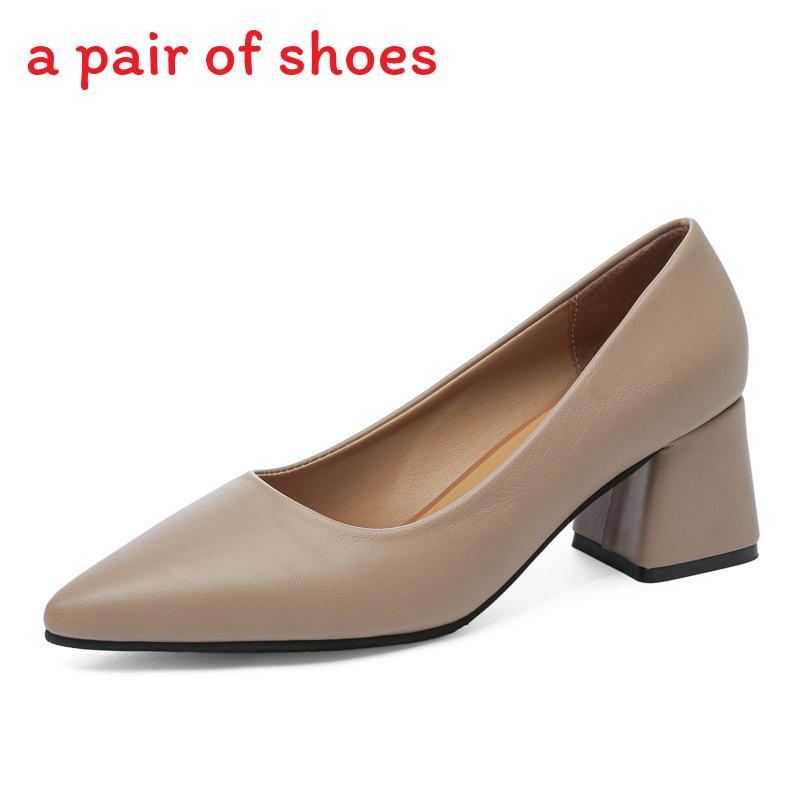Low Cut Mary Jane High Heels With Thick Heel For Daily Office Wear