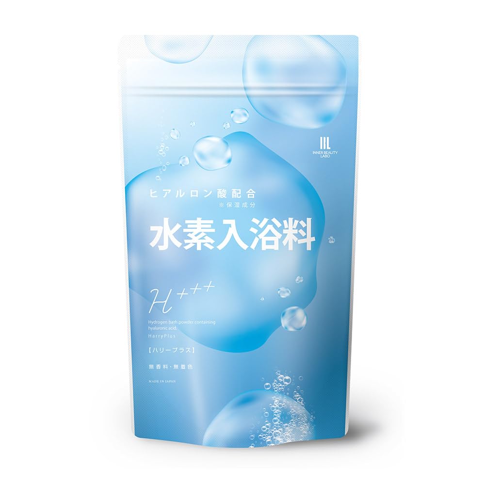 Harry Plus Hydrogen Bath Additive Hydrogen Bath Additive with Hyaluronic Acid for Made in Gift Set with Measuring Spoon (40 uses, 1000g) -