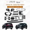 Carbon Fiber Decorative Stickers for Borrego: Fuel Tank Cap, Rearview Mirror, Handle, Door Bowl, and Fog Light Frame (20 Models)