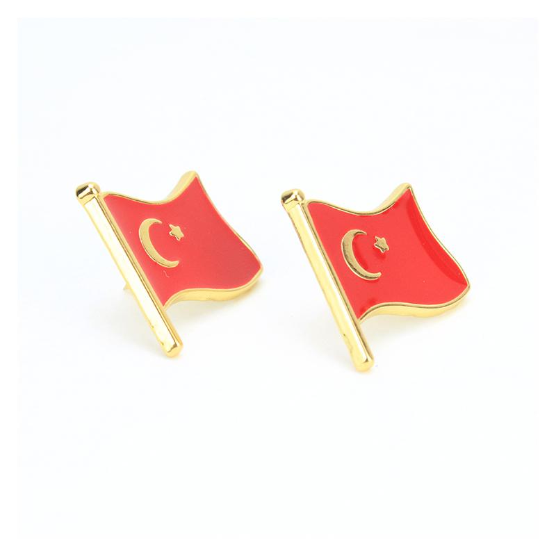 1Pcs Jewelry Gift Collar Pin National Flags Brooches Button Badge Russian Tricolore Hat Bag Clothes