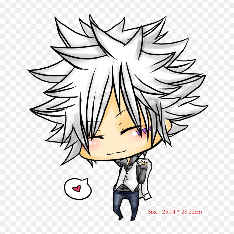 Boy Hoodie Chibi Anime Chibi Catgirl Iron On Patches For Clothing Applique Stickers On Clothes Heat-Sensitive Custom Patch