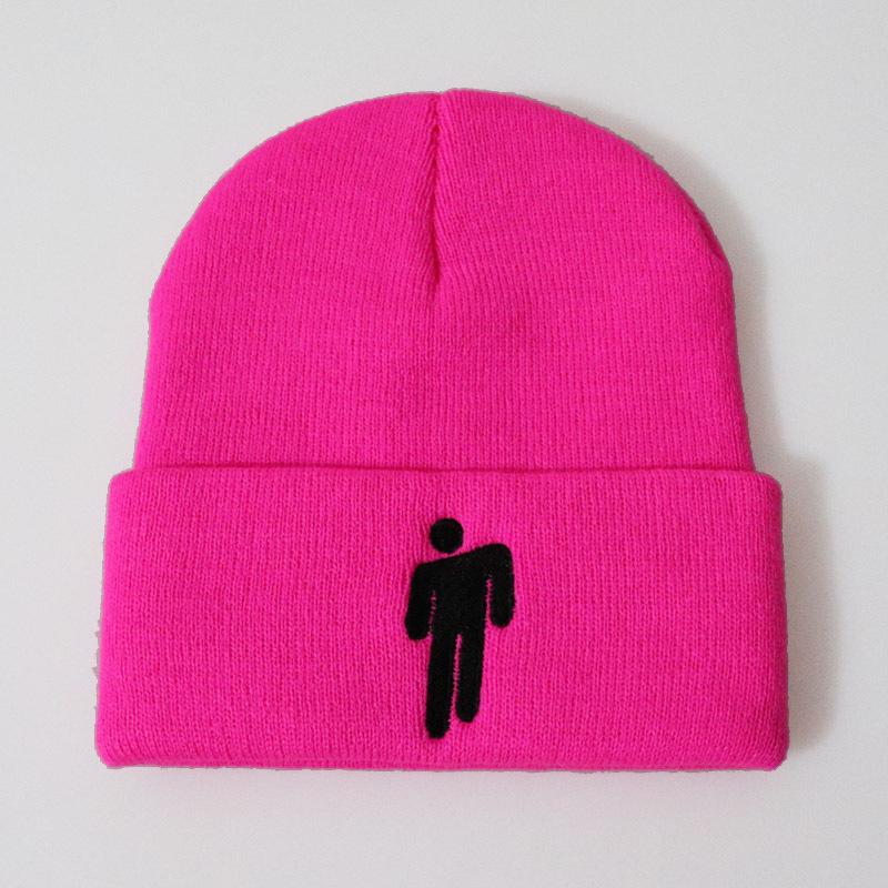 New European and American Style Billie Eilish Embroidered knitted hat for men and women, woolen beanie Same Style as Stars