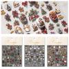 Embossed Stickers Christmas Nail Decals Christmas Nail Charms Christmas Nail Decorations  Winter