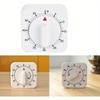 60-Minute Mechanical Kitchen Timer Wind Up Timer Visual Cooking Clock with Loud Alarm No Batteries Required Ideal for Cooking Baking and Kitchen
