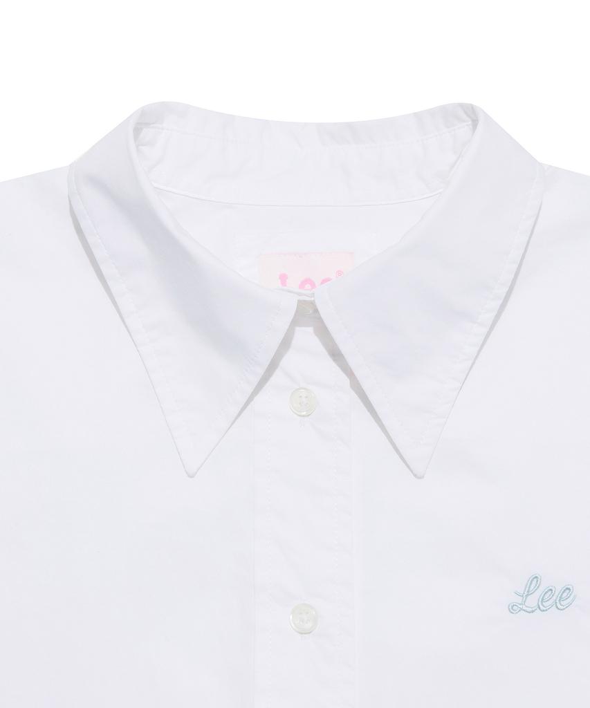 Женская короткая укороченная рубашка LEE Белая