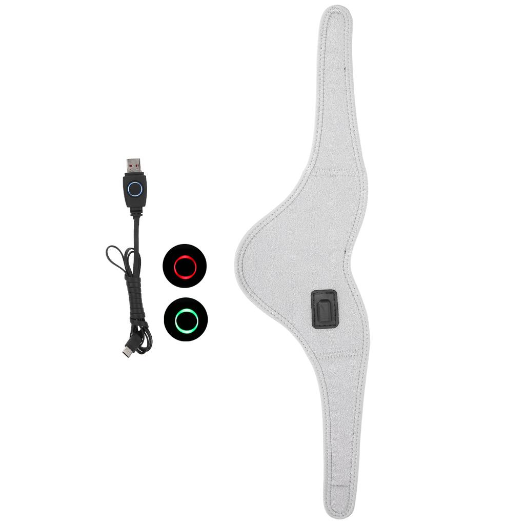 Heated Neck Wrap Relieve Neck Pain Heating Therapy Adjustable USB Heated Cervical CollarGray