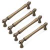 4pcs French Style Antique Cabinet Handles Retro Hardware Furniture Renovations Hardware Upgrades for Dresser & Vanity
