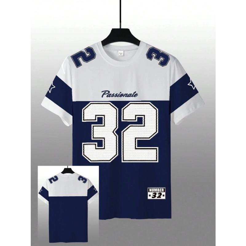 Летняя мужская повседневная футболка с цифровым принтом, круглым вырезом и короткими рукавами, из удобной дышащей и быстросохнущей ткани