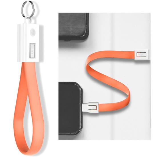 Кабель-шнурок на брелок Micro USB/Type-C для синхронизации данных и зарядки для Android iPhone