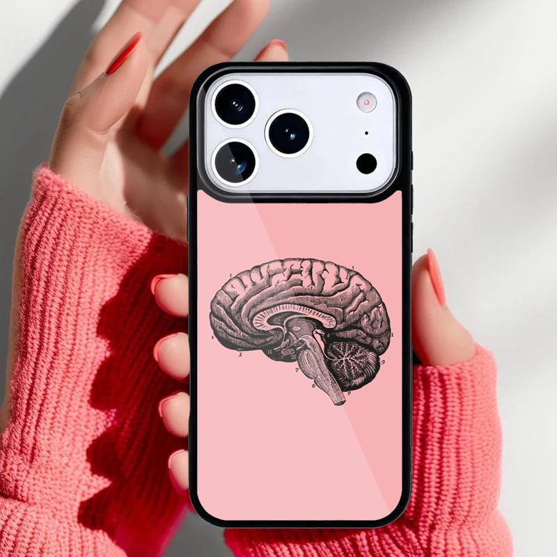 Медицинский Чехол для Телефона с Анатомией Человека для iPhone 17 Air 16e 15 14 13 Pro Max Задняя Крышка для 12 11 Pro Coque