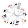 10/20 LED Ghost Decoration String Lights Battery Powered Holiday Decorative Lamp  Party Decoration