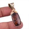 Натуральный махагоновый обсидиан 925 стерлинговое серебро ювелирное изделие двухцветная подвеска 1,75" a9J71