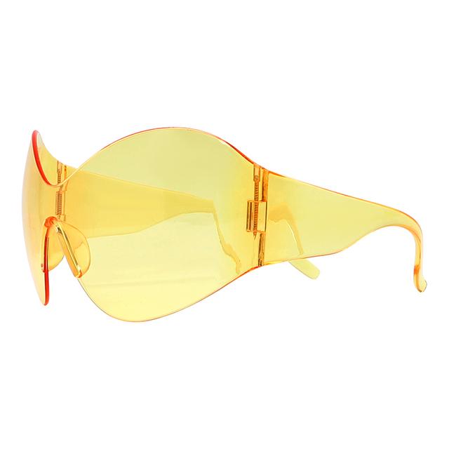 Новые большие солнцезащитные очки в стиле стимпанк для женщин. Тенденции в стиле панк Y2k. Солнцезащитные очки для мужчин. Брендовые дизайнерские очки 2000-х годов De Sol Oculos - Солнцезащитные очки -