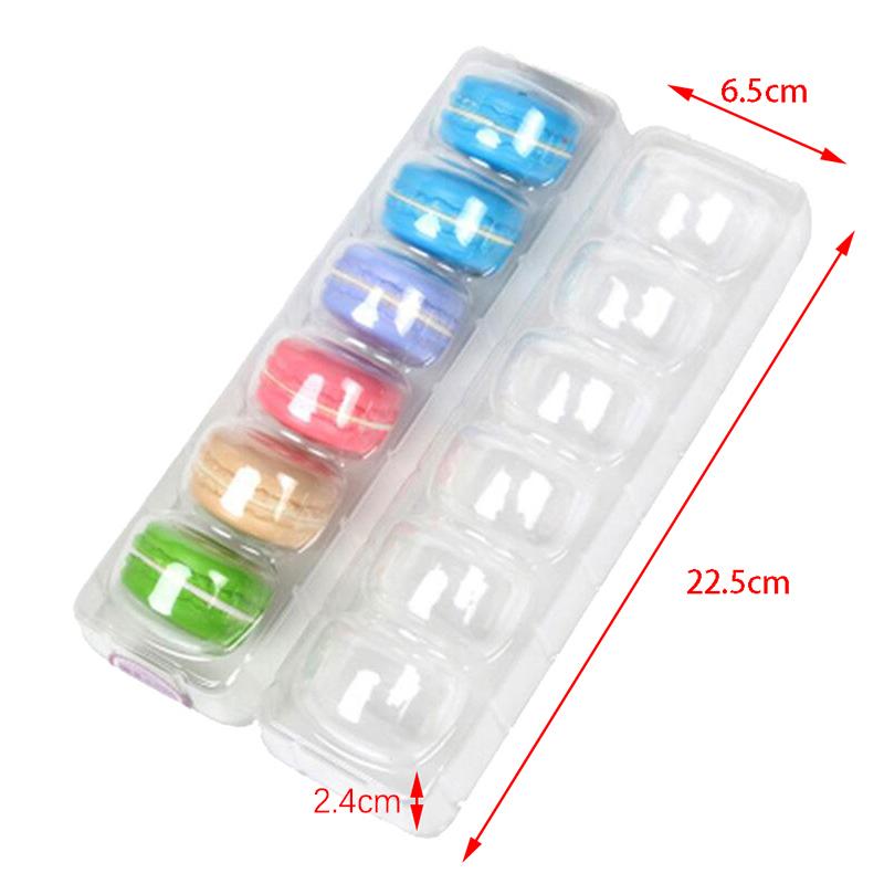 5 шт. коробка для макарон прозрачная упаковка для десертов для домашних животных коробки для подарков на день рождения праздничный торт украшение для десерта вмещает 6 макарон