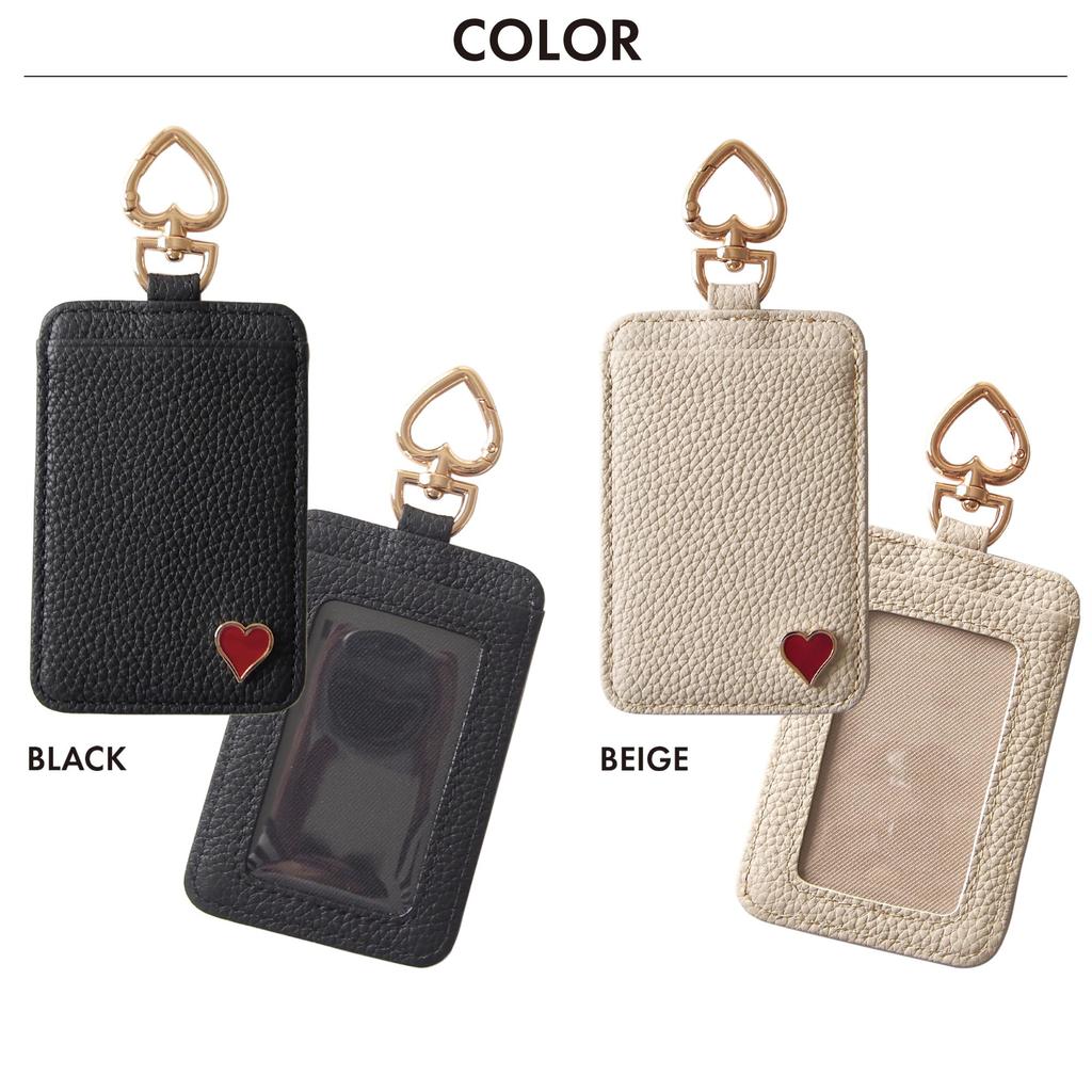 Женский держатель для проездных билетов Leathertone из натуральной кожи с подвеской-сердечком, вмещает 2 IC-карты и имеет милый дизайн с натуральными камнями. Стильный и элегантный ID