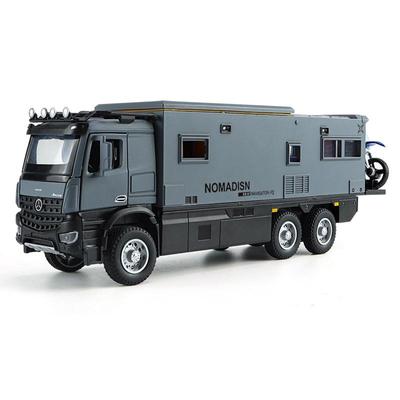 1:24 Модель автомобиля из сплава Nomad RV со звуком и светом, Игрушка с инерционным механизмом для детей